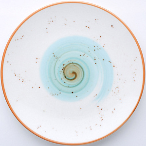 Тарелка обеденная 25см TULU PORSELEN Galaxy milky/mint фарфор 000000000001212286