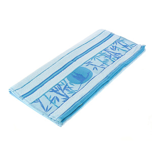 Полотенце махровое Bamboo forest Cleanelly Collection, голубой, 50х90 см, пл.460 000000000001126092