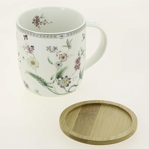 Кружка 380мл BALSFORD МАНУЭЛА с крышкой фарфор 000000000001208421