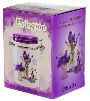 Банка д/сыпучих 850мл с клипсой, под.уп,Виолет, 110-07054 000000000001177572