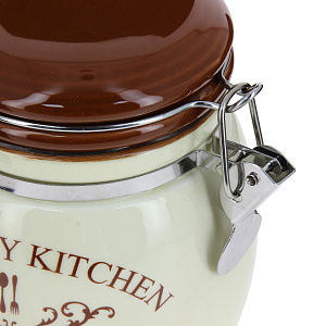 Емкость для сыпучих продуктов Фэмили Agness, 750мл, керамика 000000000001163139