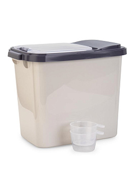 Контейнер для сыпучих продуктов/кормов/овощей 10кг с крышкой микс полипропилен 000000000001229829