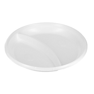 Набор одноразовых 2-х секционных тарелок Европак Трейд, 10 шт. 000000000001142545