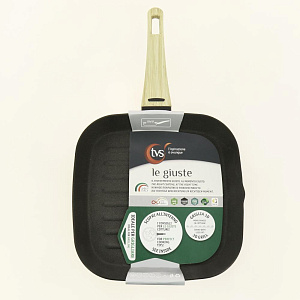 Сковорода Гриль 28см TVS Le Giuste бакелитовая ручка индикатор нагрева алюминий 000000000001203347