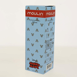 Термокружка 500мл MOULIN VILLA Disney Mickey  Mouse синий нержавеющая сталь 000000000001195830