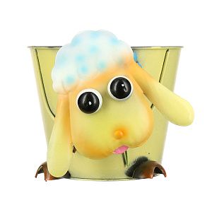 Кашпо Овечка Village people, 19?19.3?19 см, металл 000000000001144884