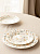 Тарелка десертная 20см LUCKY Цветы белый фарфор 000000000001220860