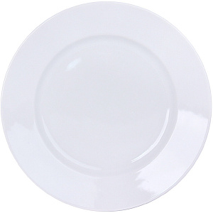 Тарелка фарфор десертная 240 мм супадкий край Белая,032222 000000000001193487