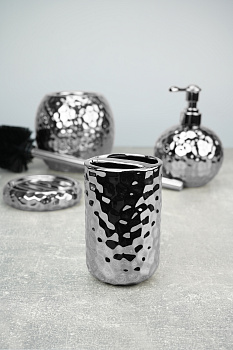 Стакан для пасты и щётки 7х7х11см PRIMANOVA SIRIUS керамика 000000000001216283