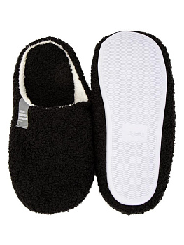 Тапочки домашние 42-43 мужские утепленные черный полиэстер/ПВХ 000000000001228797