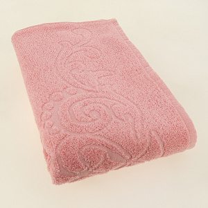 Полотенце 70х130см ДМ Романс махровое плотность 320гр/м розовый 100% хлопок ПЛ3501-04353,12-1708 000000000001198640
