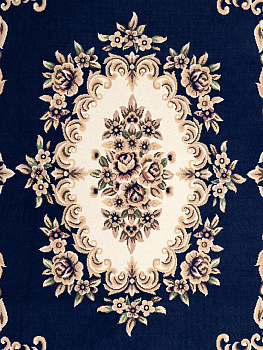 Коврик придверный 60x90см LUCKY Мол 3 тёмно-синий/бежевый полиэстер 000000000001200464