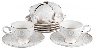 Набор кофейный 12 предметов (чашка 100мл-6шт/блюдце-6шт) BALSFORD Грация Клио подарочная упаковка фарфор 000000000001197913