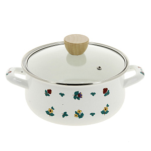 Кастрюля 2,3л MOULIN VILLA Ete стеклянная крышка эмаль 000000000001169487