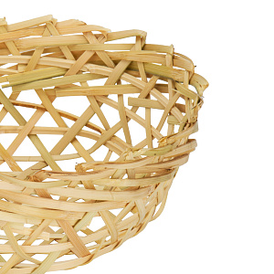 Корзина для хранения 22х8см плетеная бамбук 000000000001221641