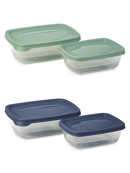 Набор контейнеров 2шт 300/600мл в ассортименте пластик 000000000001228395