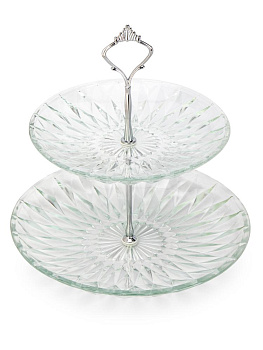 Этажерка-фруктовница 2 яруса стекло 000000000001228239