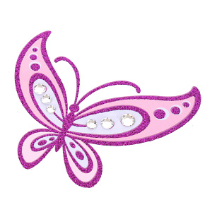 Стикеры со стразами Цветы Room Decoration, фиолетовый 000000000001127341