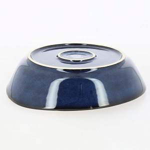 Тарелка суповая 25см 1,2л DE'NASTIA большая синий керамика 000000000001210843