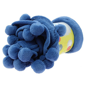 Плед DE'NASTIA Помпон 130х150см 100%Полиэстер T040028 000000000001151785