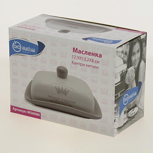 Масленка 17,9x13,2x8см Кантри китчен Доломит M56086 000000000001195621