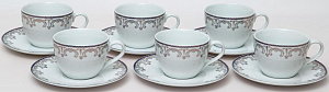 Набор чайный 12 предметов (чашка 220мл-6шт/блюдце-6шт) BALSFORD БРИСТОЛЬ КЕВИН подарочная упаковка фарфор 000000000001206639