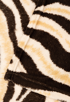 Плед 150х200см LUCKY Animal Зебра черный/бежевый полиэстер 000000000001213566