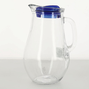 BISTRO Кувшин 1,85л PASABAHCE синяя крышка стекло 80119ВSL 000000000001199204