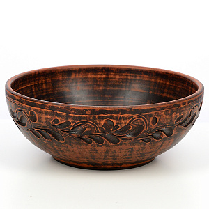 Пиала 1л 18см дымленая керамика 000000000001211401