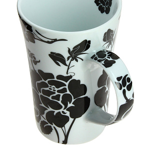 Кружка Черные Розы Estetica, 340мл, фарфор 000000000001059536