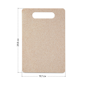 Доска разделочная 29,8х19,7х0,55см полипропилен/солома 000000000001219885