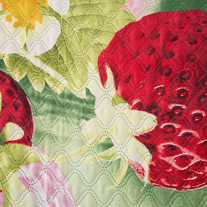 Покрывало Экономь и Я Ультрастеп "Клубничка" 240х210±5см, микрофайбер, пл.215г/м2, 100% полиэстер 4072862 000000000001200077