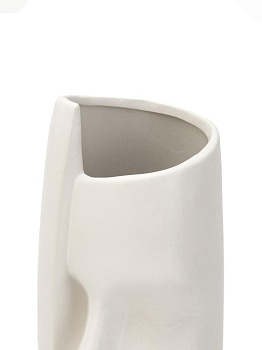 Ваза 11,5х21,5см Фьюжн белый керамика 000000000001225895