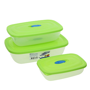Набор контейнеров, пластик, 3 шт. 000000000001170185