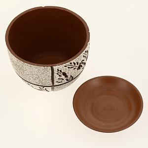 Горшок для цветов декоративный керамический Домино текстурный №3 2л ГК 7 000000000001200874