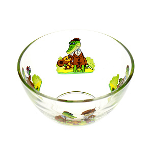 Набор посуды Чебурашка и крокодил Гена Союзмультфильм, стекло, 3 предмета 000000000001096619