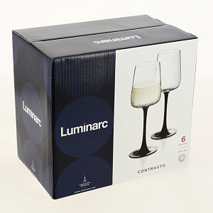 КОНТРАСТО Набор бокалов для вина 6шт 250мл LUMINARC стекло P8922 000000000001201504