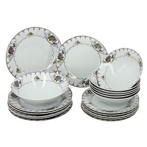 Столовый набор Венеция Коралл, 19 предметов 000000000001171318