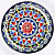 Блюдо (ляган) 19см RISHTON KULOLCHILIC рисунок мехроб синий Риштанская керамика UZ004/UZ017 000000000001206035