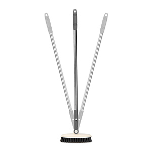 Щетка-метла 126х15х8см LUCKY длинная ручка белая пластик 000000000001221726