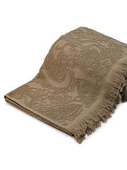 Простыня махровая 150х180см LUCKY Пейсли таупе хлопок 100% 000000000001224661