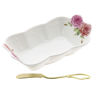 Масленка Lefard, фарфор, 2 предмета 000000000001163170