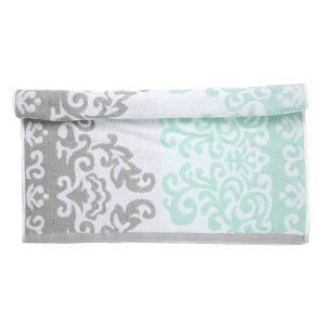Полотенце DE'NASTIA Узоры 50х90см бело-голубой 100%Хлопок T000077 000000000001123006