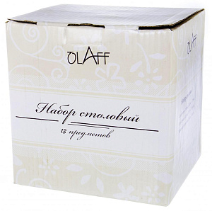 Набор столовой посуды 13 предметов Ситец (десертная 20см-6шт/салатник 750мл-6шт/салатник 1,1л-1шт) фарфор 000000000001177830