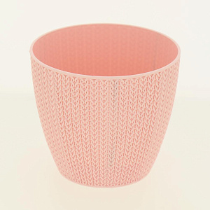 Кашпо 500мл SUN PLASTIK вязание пластик 000000000001188645