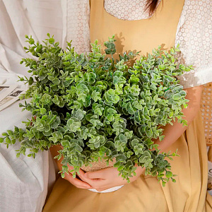 Цветок искусственный Эвкалипт 30см припыленный 000000000001218431