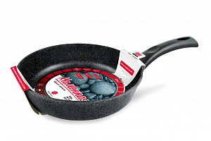 Сковорода 24см НЕВА МЕТАЛЛ ПОСУДА Каменная черный гранит алюминий 000000000001212699