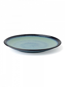 Тарелка обеденная 28см DE'NASTIA большая голубой керамика 000000000001216787