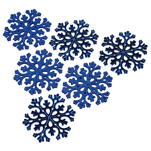 Набор декоративных украшений СнежинкаПосуда Центр, 8 см, 6 шт. 000000000001161806