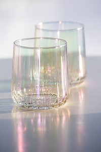 Набор стаканов 2шт 315мл DE'NASTIA Тиффани розовый стекло 000000000001216299
